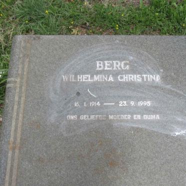 BERG Wilhelmina Christina 1914-1995