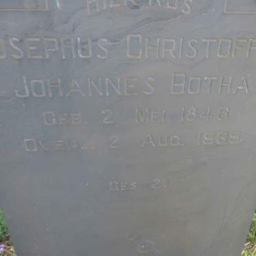 BOTHA Josephus Christoffel Johannes 1846-1935