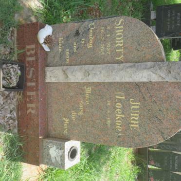 BESTER Jurie -1997 &amp; Shorty 1927-2015