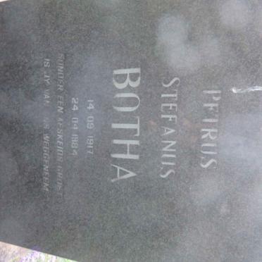BOTHA Petrus Stefanus 1917-1984