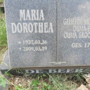 BEER Maria Dorothea, de 1927-2009