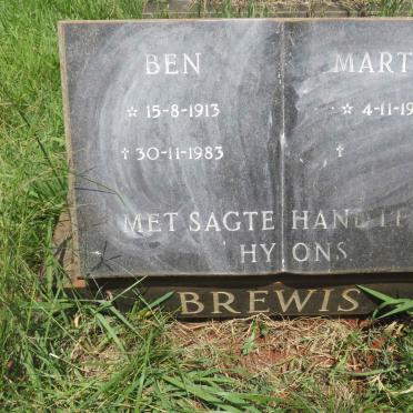 BREWIS Ben 1913-1983 &amp; Martha 1920-