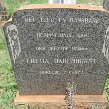 BADENHORST Freda -1973