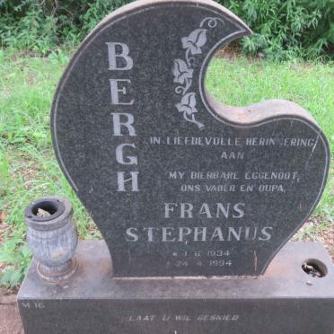 BERGH Frans Stephanus 1934-1994