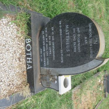 BOTHA Mattheus T. 1935-1978
