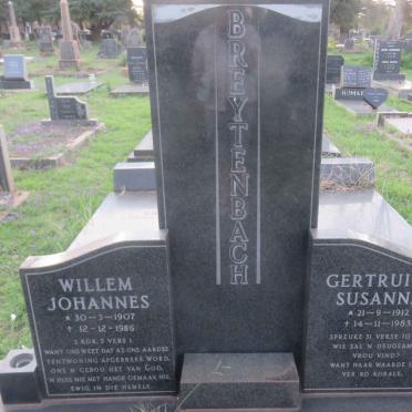 BREYTENBACH Willem Johannes 1907-1986 &amp; Gertruida Susanna 1912-1983