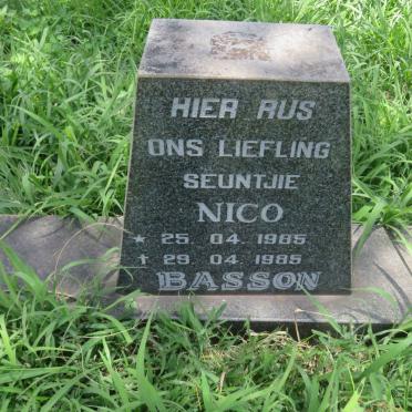 BASSON Nico 1985-1985