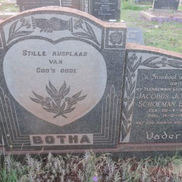 BOTHA Jacobus Johannes Schoeman 1878-1956