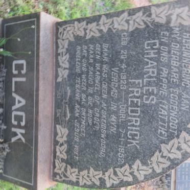 CLACK Charles Fredrick 1923-1952