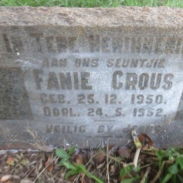 CROUS Fanie 1950-1952