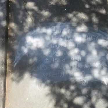 CELLIERS Jan van Niekerk 1905-1970 &amp; Anna Aletta Klerck GARDNER 1912-1980