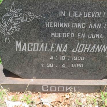 COOKE Magdalena Johanna 1900-1980