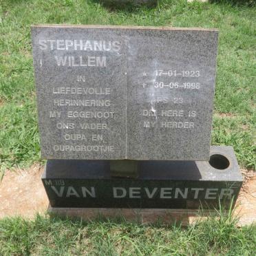 DEVENTER Stephanus Willem, van 1923-1998
