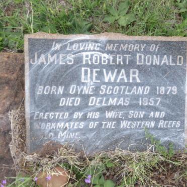 DEWAR James Robert Donald 1879-1957