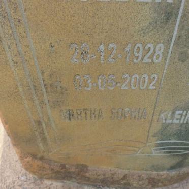 DRUTEN Martha Sophia, van 1928-2002