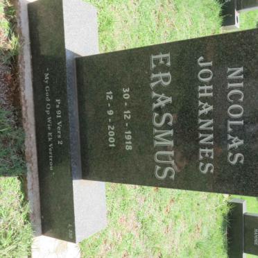 ERASMUS Nicolas Johannes 1918-2001