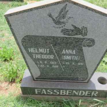 FASSBENDER Helmut Theodor 1923-1999 &amp; Anna SMITH 1941-