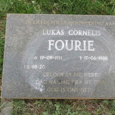 FOURIE Lukas Cornelis 1911-1988