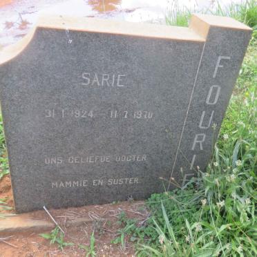 FOURIE Sarie 1924-1970