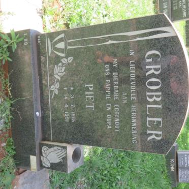 GROBLER Piet 1915-1991