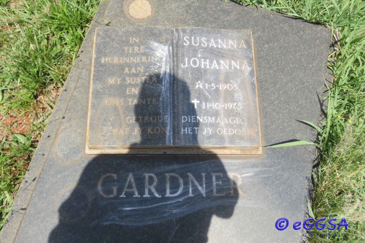 GARDNER Susanna Johanna 1905-1975