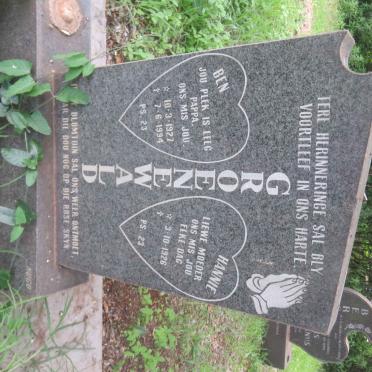 GROENEWALD Ben 1927-1994 &amp; Hannie 1926-