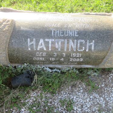 HATTINGH Wilhelm H. 1920-1962 &amp; Theunie 1921-2003