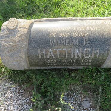 HATTINGH Wilhelm H. 1920-1962 &amp; Theunie 1921-2003
