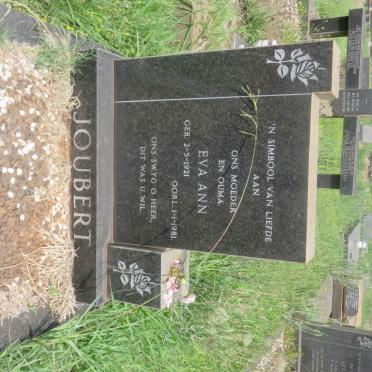 JOUBERT Eva Ann 1921-1981
