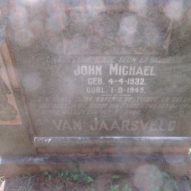 JAARSVELD John Michael, van 1932-1945