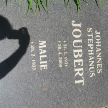 JOUBERT Johannes Stephanus 1931-2009 &amp; Malie 1935-