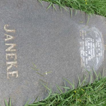 JANEKE C.R. 1919-1982 &amp; W.M. 1928-2000