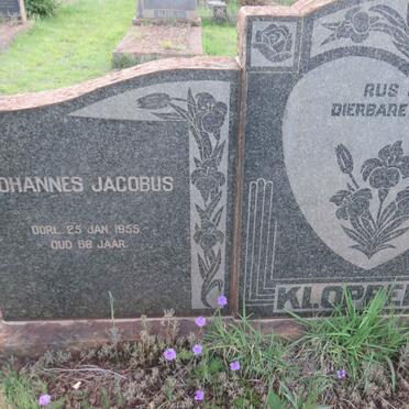 KLOPPERS Johannes Jacobus -1955 &amp; Maria Petronella NIEMANN -1953