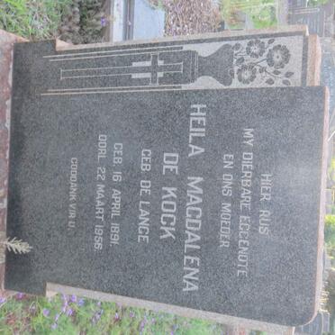 KOCK Servaas Daniel, de 1895-1967 &amp; Heila Magdalena DE LANGE 1891-1956