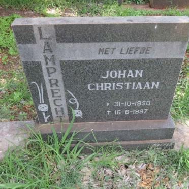LAMPRECHT Johan Christiaan 1950-1997