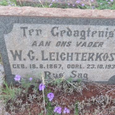 LEICHTERKOST W.G. 1867-1936
