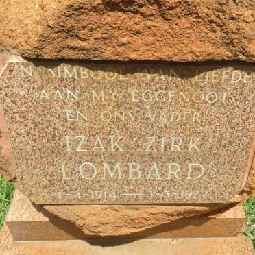 LOMBARD Izak Zirk 1914-1972