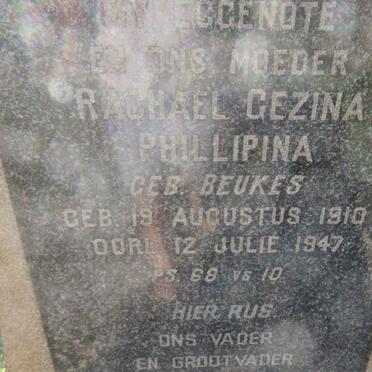 LACANTE Willem Matheus Johannes 1905-1985 &amp; Rachael Gezina Phillipina BEUKES 1910-1947