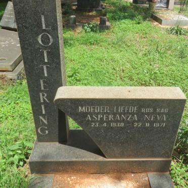 LOTTERING Asperanza Neva 1930-1971