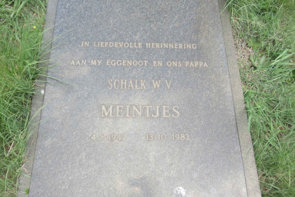 MEINTJES Schalk W.V. 1942-1982