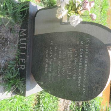 MULLER Pieter J.J. 1910-1969