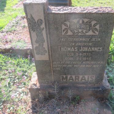 MARAIS Thomas Johannes 1930-1946