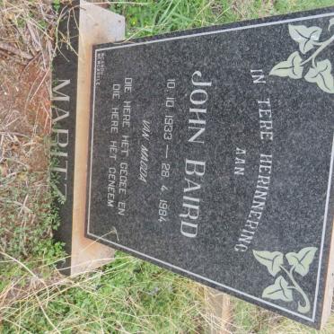 MARITZ John Baird 1933-1984