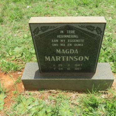 MARTINSON Magda 1947-1997