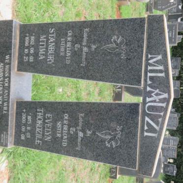 MLAUZI Stanbury Mtima 1952-1996 &amp; Evelyn Thokozile 1975-2000