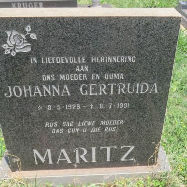 MARITZ Johanna Gertruida 1929-1991