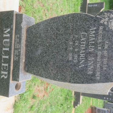 MULLER Amalia Anna Catharina 1925-1996
