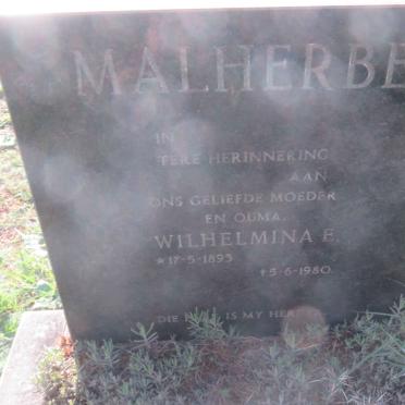 MALHERBE Wilhelmina E. 1893-1980
