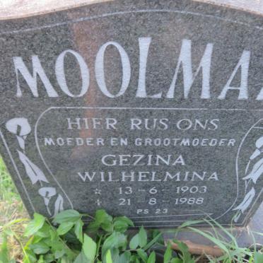 MOOLMAN Gezina Wilhelmina 1903-1988