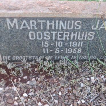 OOSTERHUIS Marthinus Jan 1911-1959